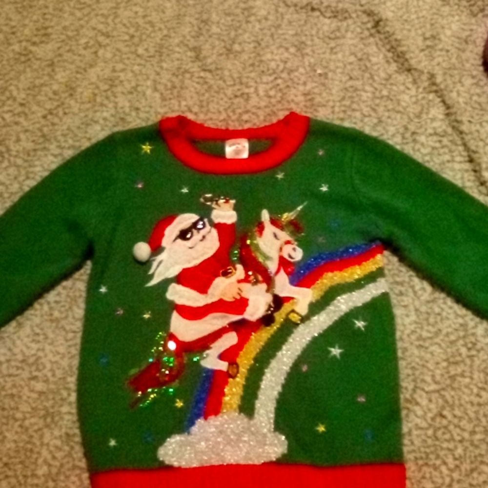 Christmas sweater size 7-8